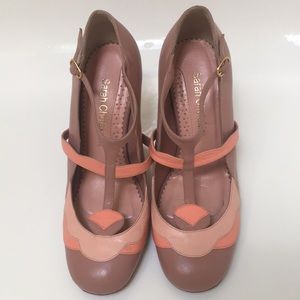* SOLD * Sarah Chofakian T-Strap Heels